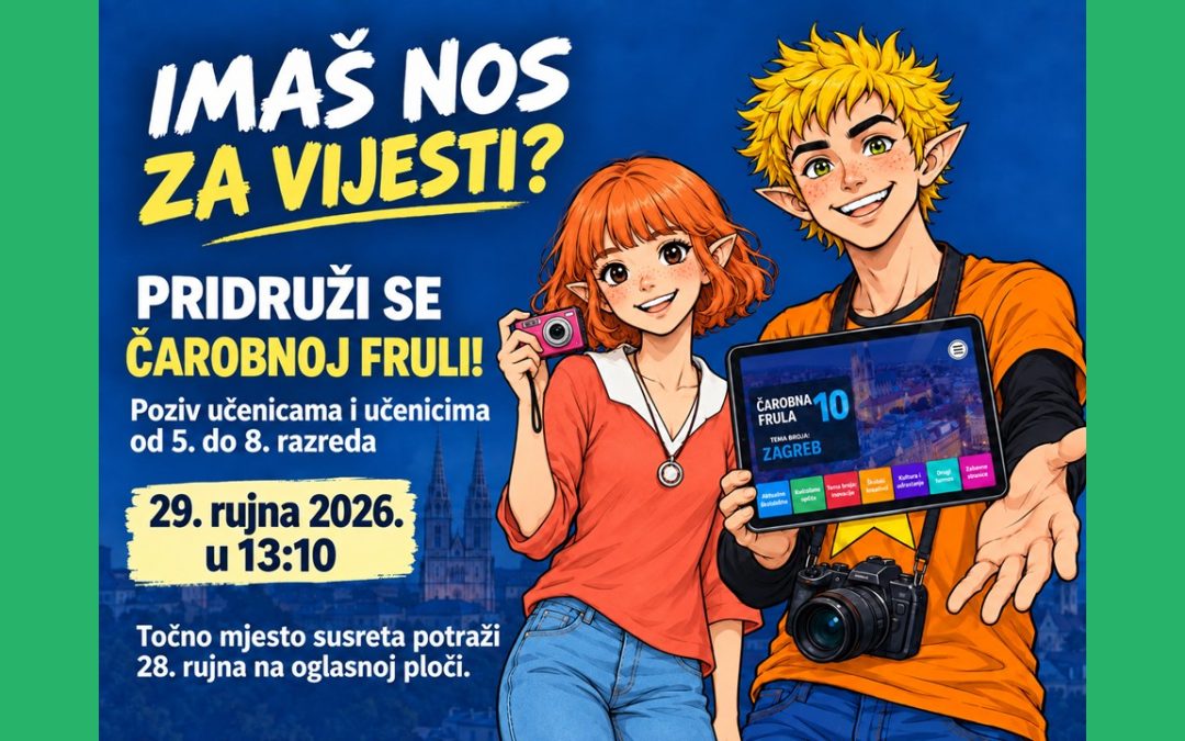 VAŽNO! AUDICIJA ZA NOVE ČAROBNE NOVINARE